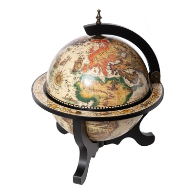 Глобус-бар настольный, сфера 33 см