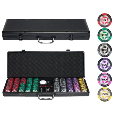 Набор для покера Black Stars на 500 фишек Набор для покера Black Stars на 500 фишек