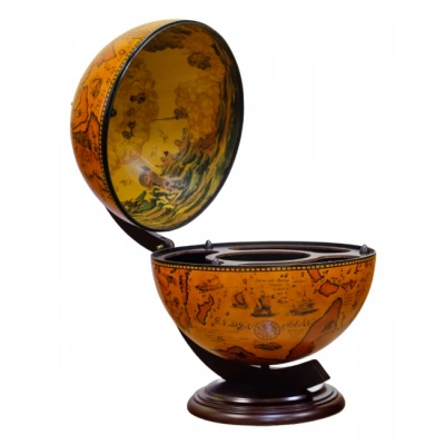 Глобус-бар настольный, сфера 42 см