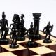 Шахматы "Спартанские", утяжелённые, 49 х 49 см, король h=10 см