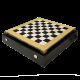 Шахматный набор "Византийская Империя"  (черн. мет. доска 20х20, дер. короб, фигуры золото/бронза)